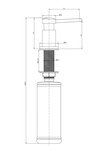 Дозатор Paulmark BREVIT D005-BG - фото 3